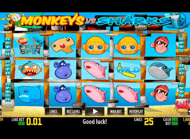 Monkeys VS Sharks HD